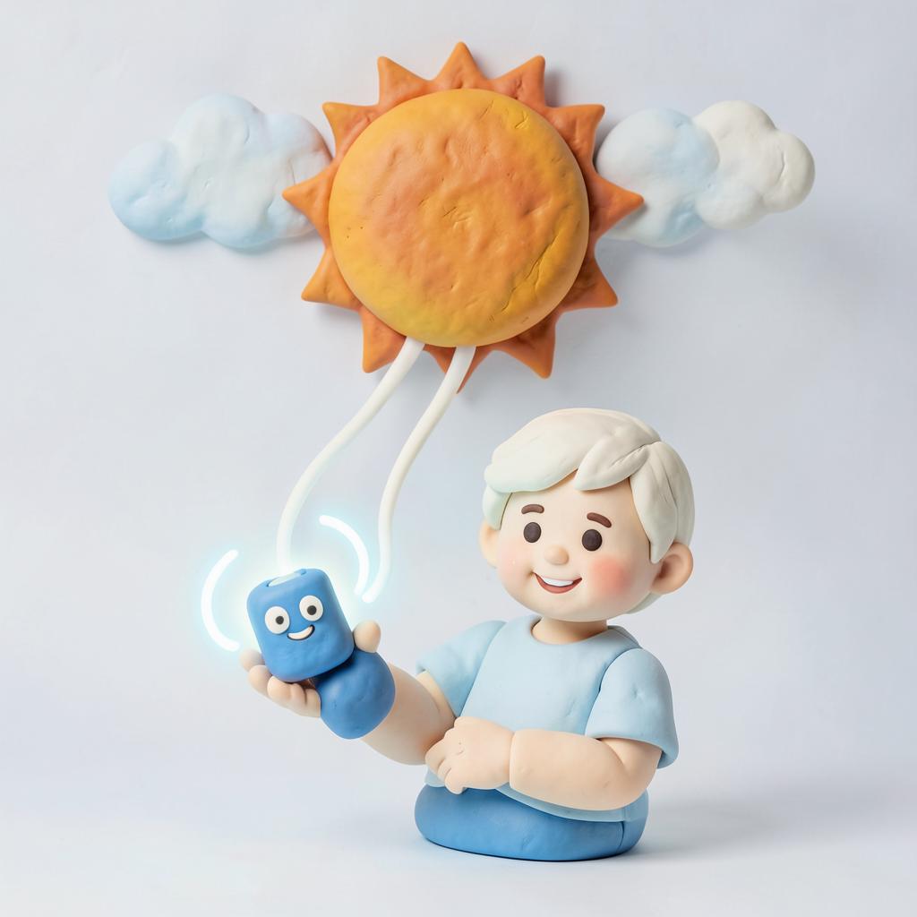 Ilustración claymation de El Pulso del Sol